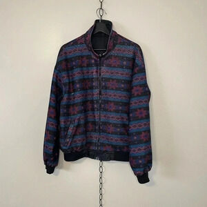 Vintage Protocol  Fleece Reversible Light Jacket